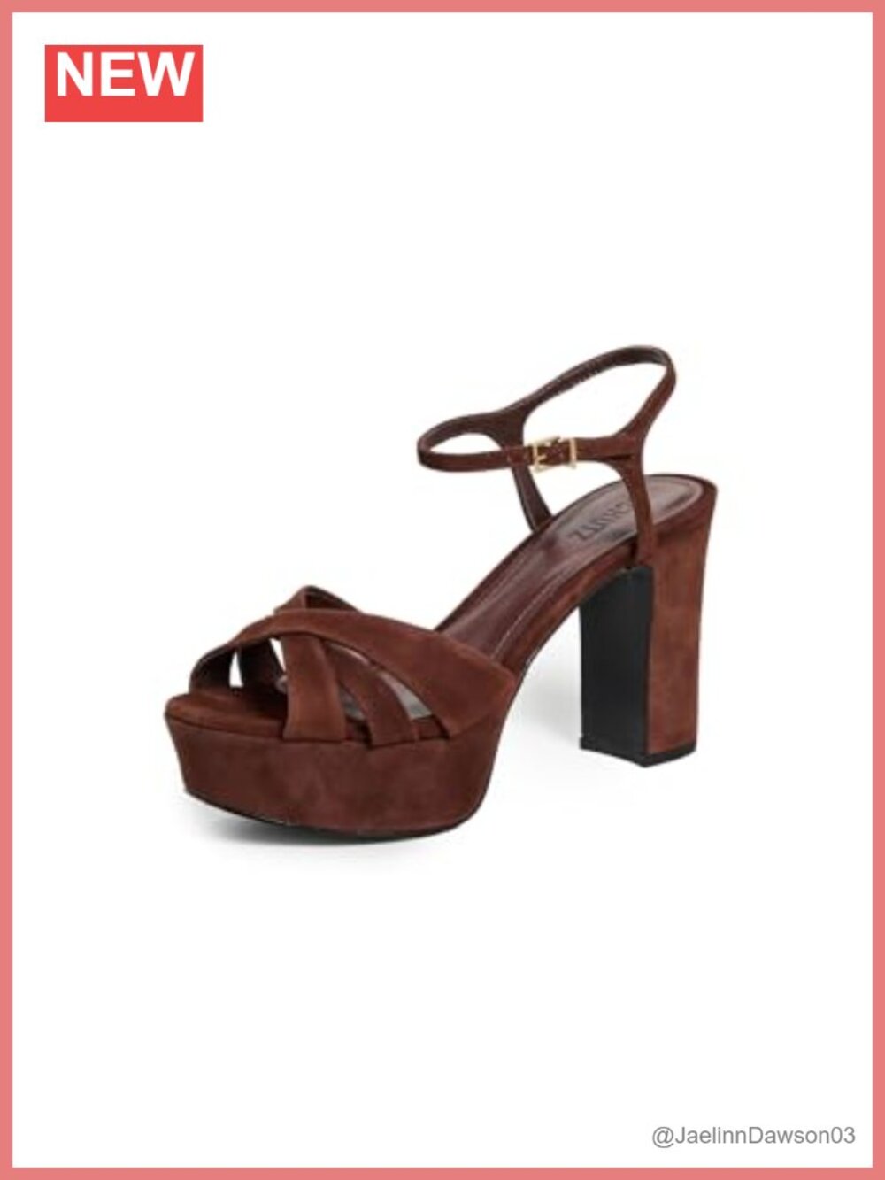Platform Heeled Sandals Suede Slingback Open Toe
